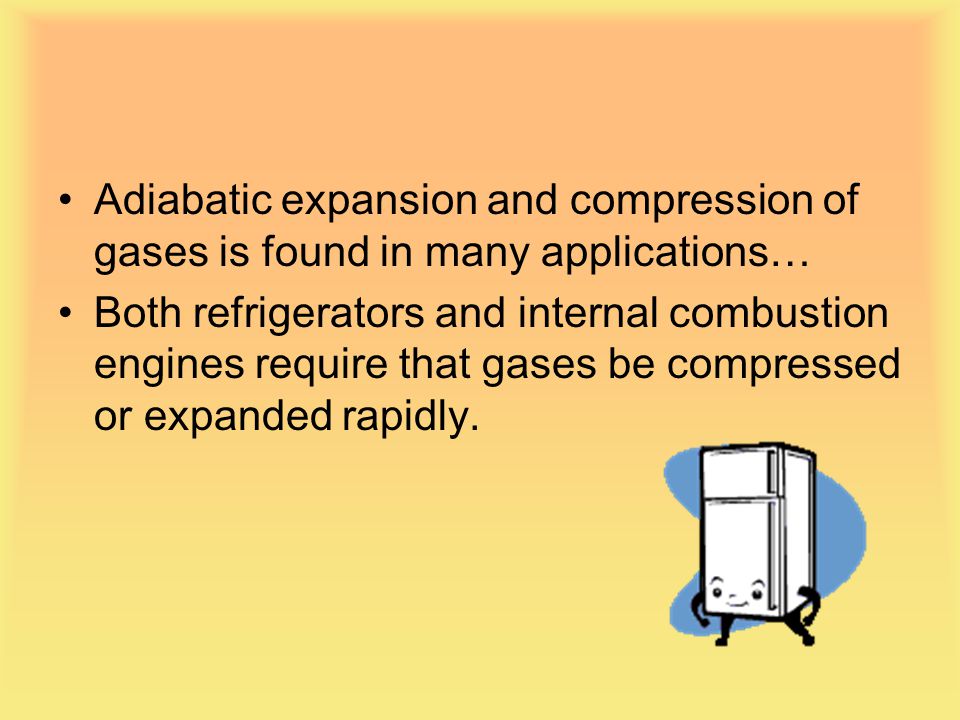 Adiabatic expansion and compression of gases is found in many applications…