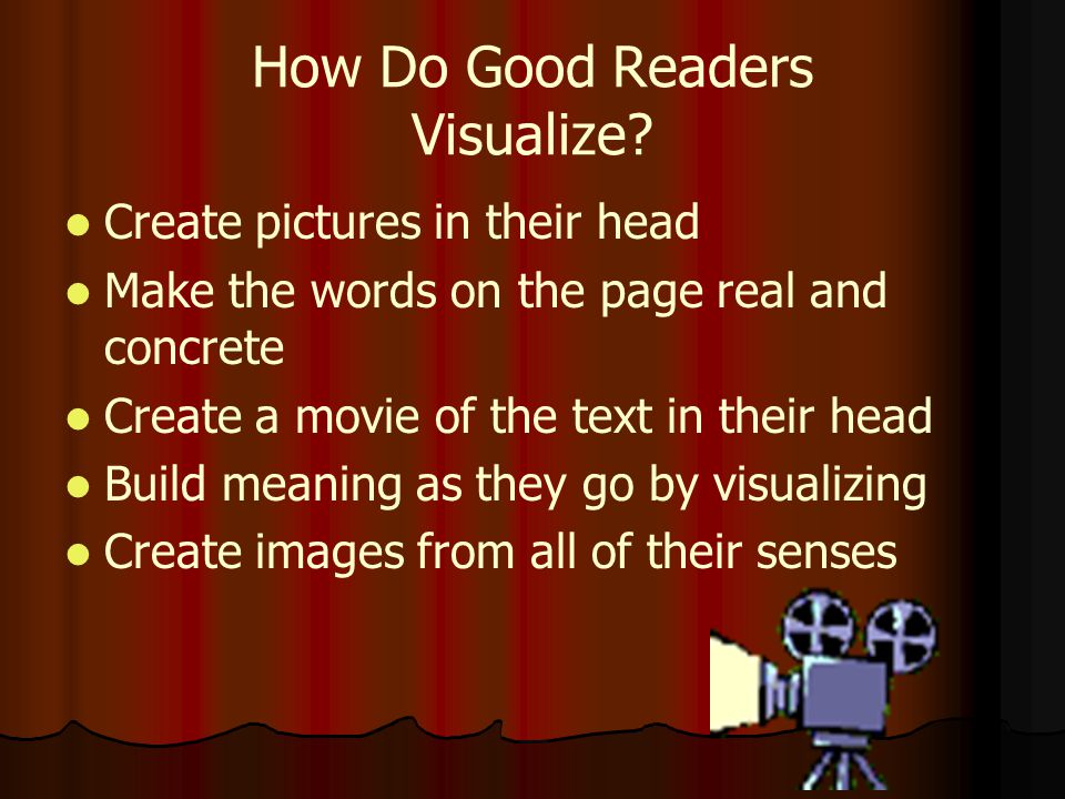 How Do Good Readers Visualize