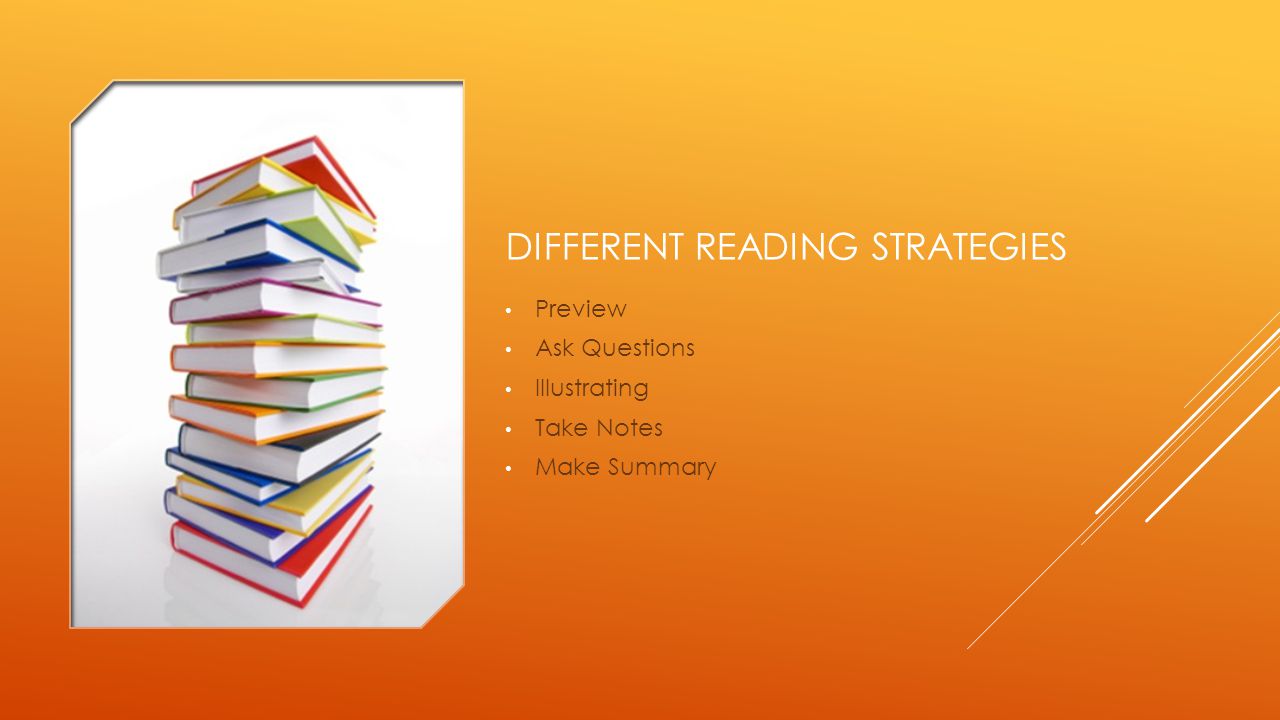 Different reading strategies