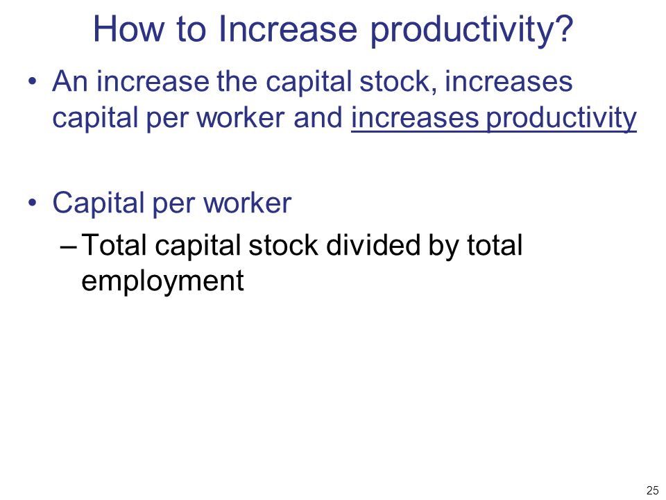 How to Increase productivity