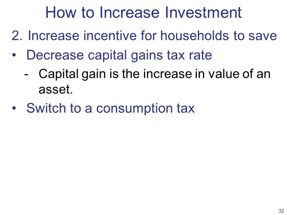 How to Increase Investment