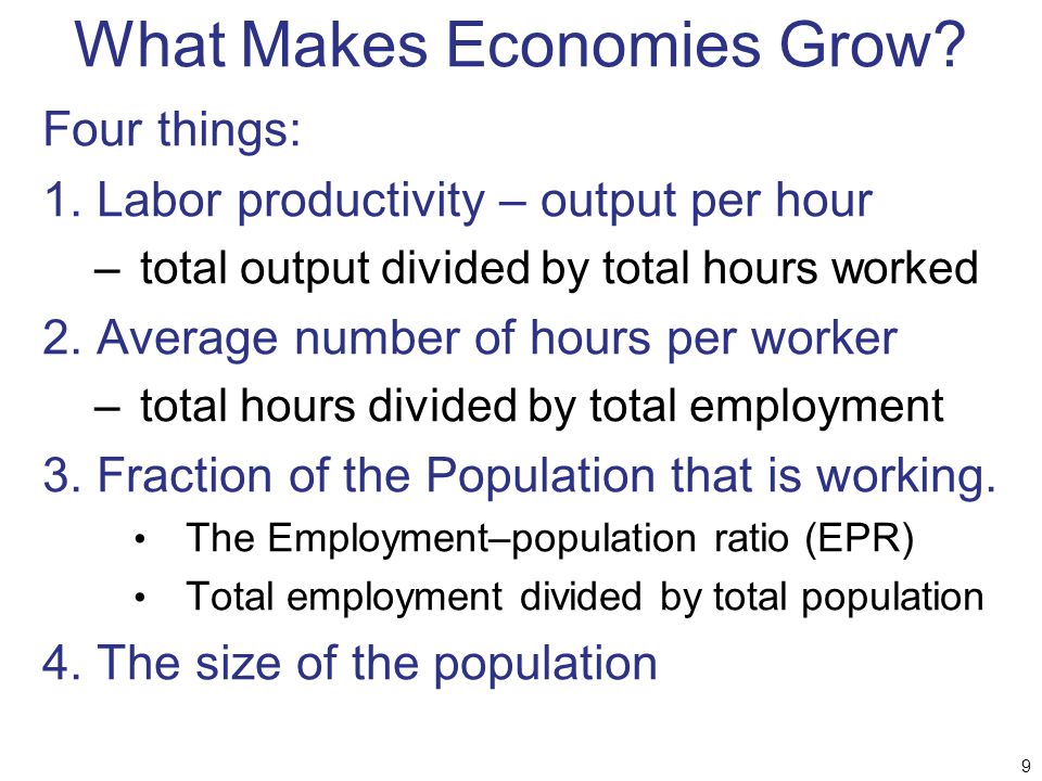 What Makes Economies Grow
