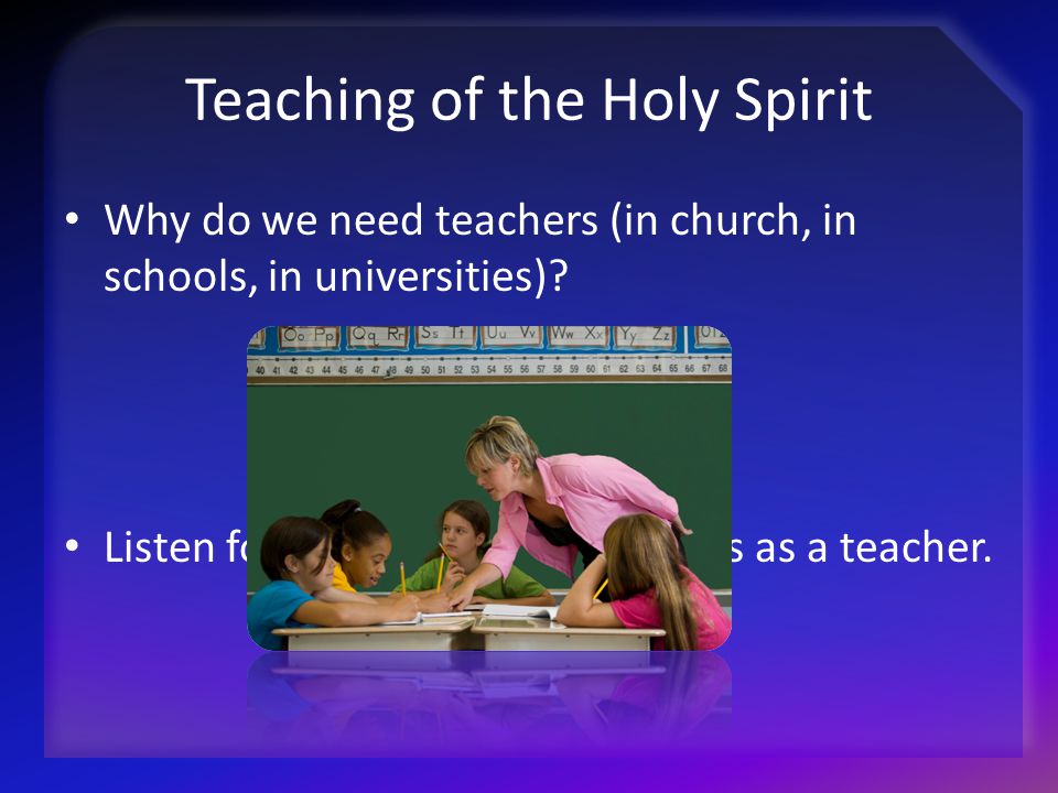 Teaching of the Holy Spirit