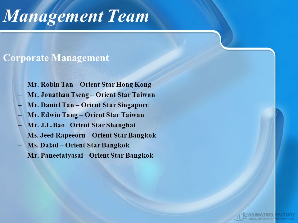 Management Team Corporate Management