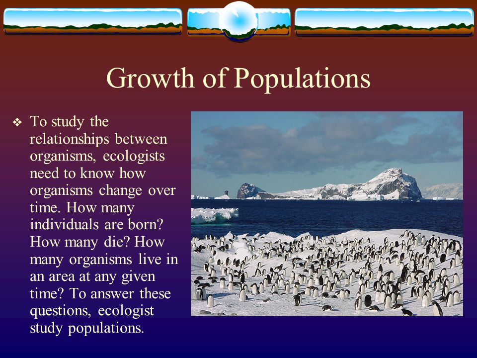 Growth of Populations
