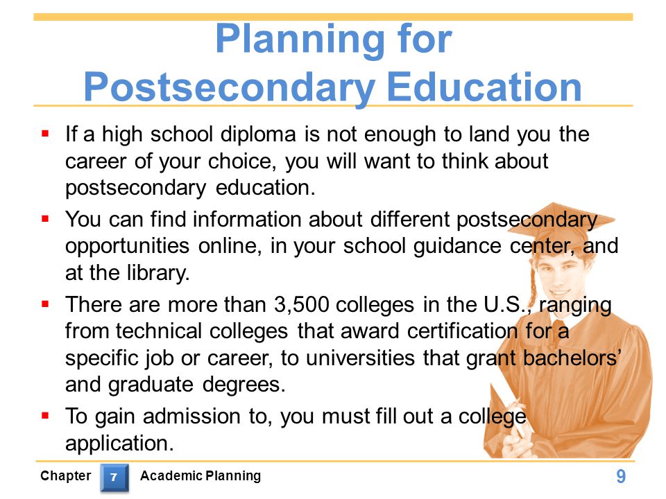 Planning for Postsecondary Education