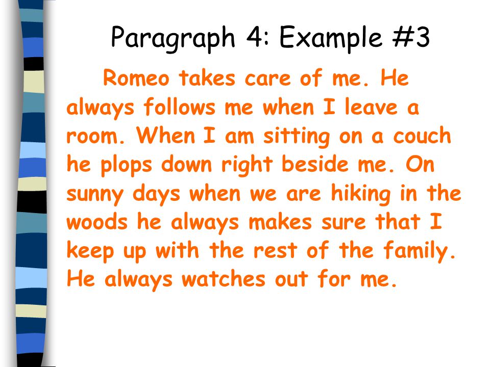 Paragraph 4: Example #3