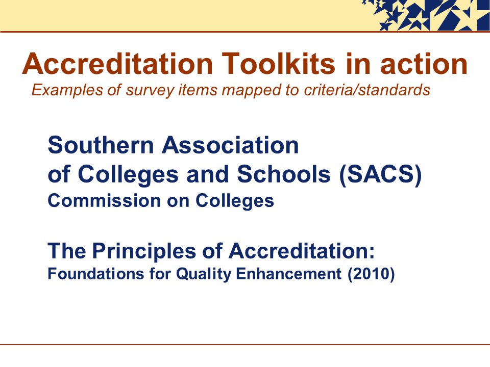 Accreditation Toolkits in action