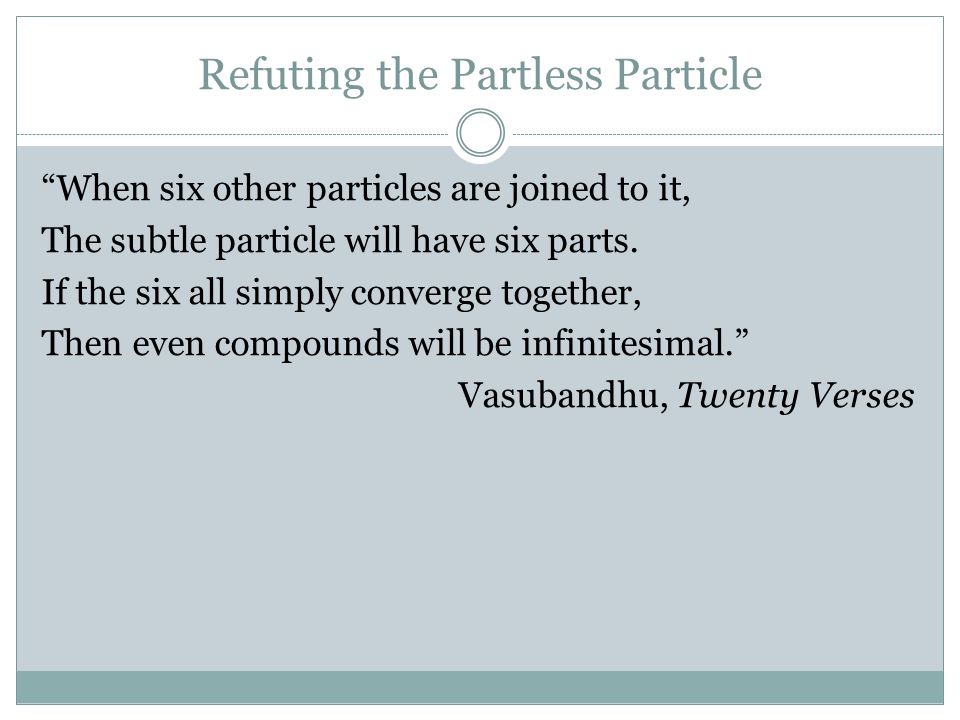 Refuting the Partless Particle