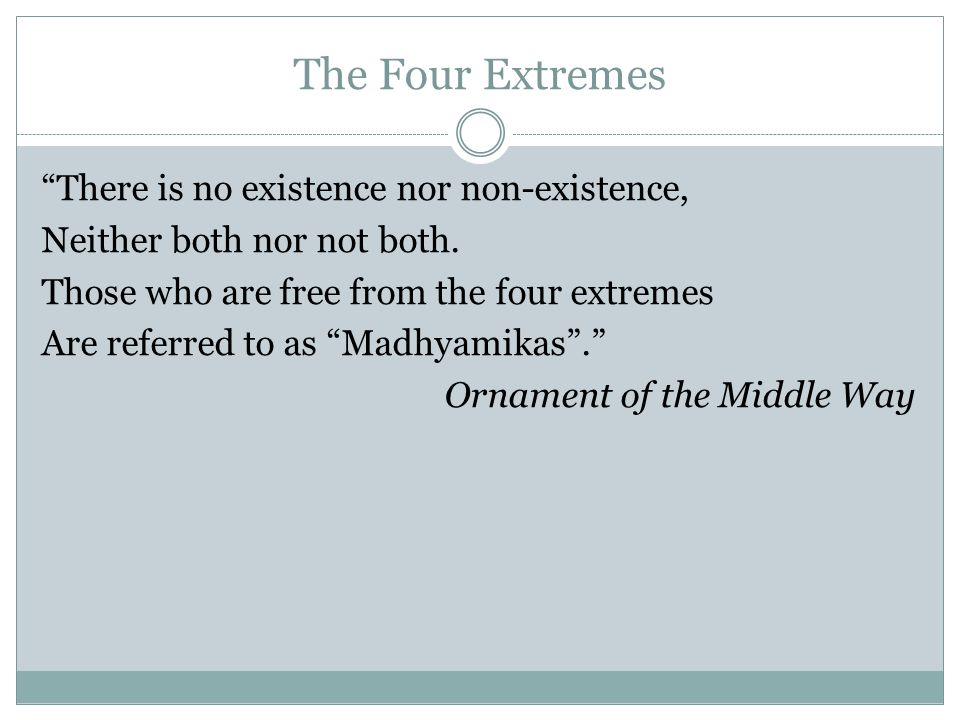 The Four Extremes