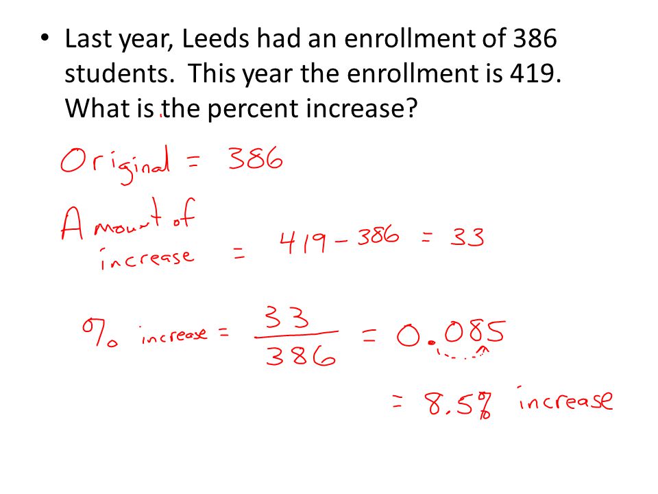 Last year, Leeds had an enrollment of 386 students