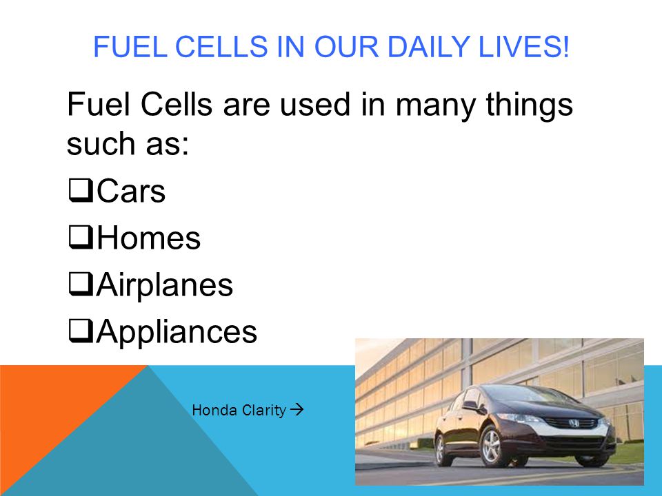 Fuel cells in our daily lives!