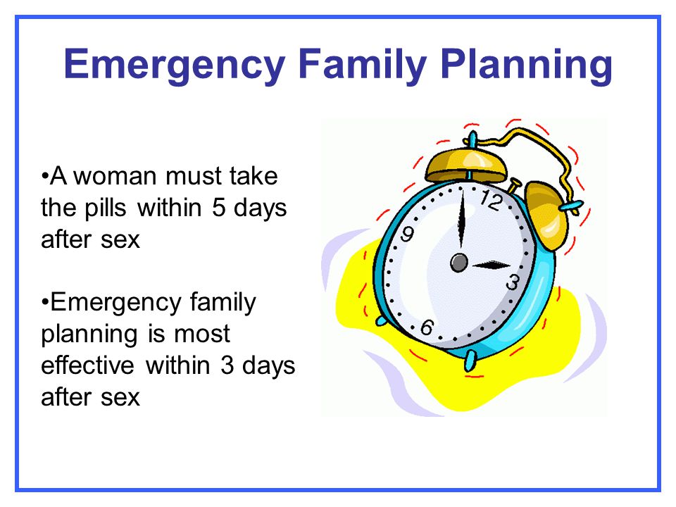Emergency Family Planning