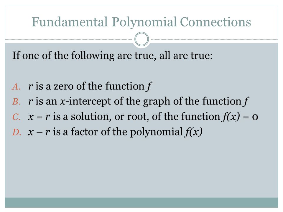 Fundamental Polynomial Connections
