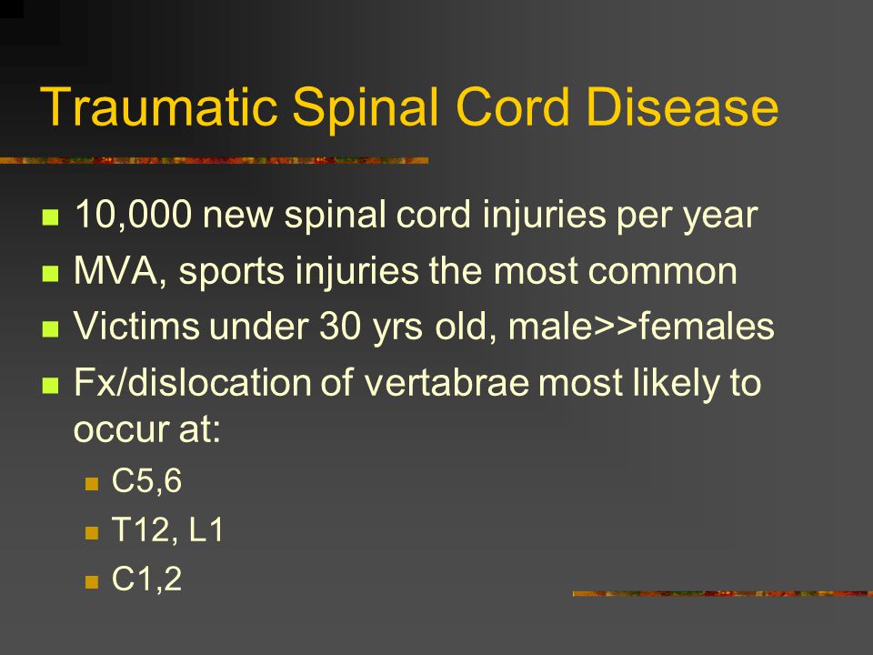 Traumatic Spinal Cord Disease