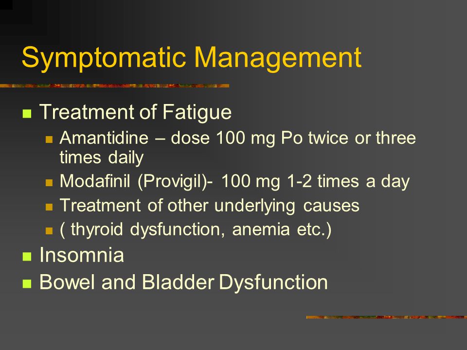 Symptomatic Management