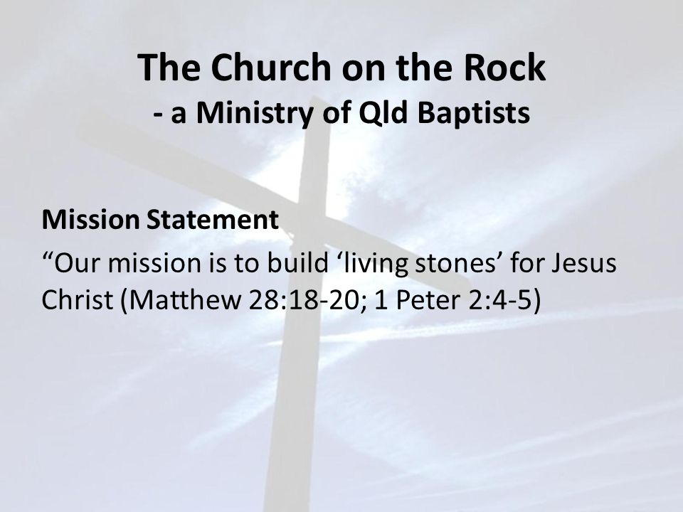 The Church on the Rock - a Ministry of Qld Baptists