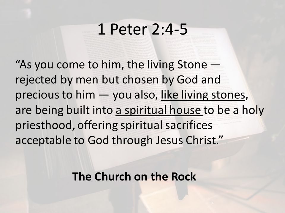 1 Peter 2:4-5