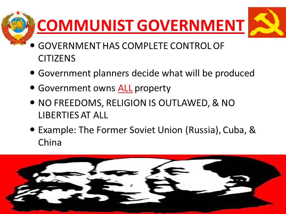 COMMUNIST GOVERNMENT GOVERNMENT HAS COMPLETE CONTROL OF CITIZENS