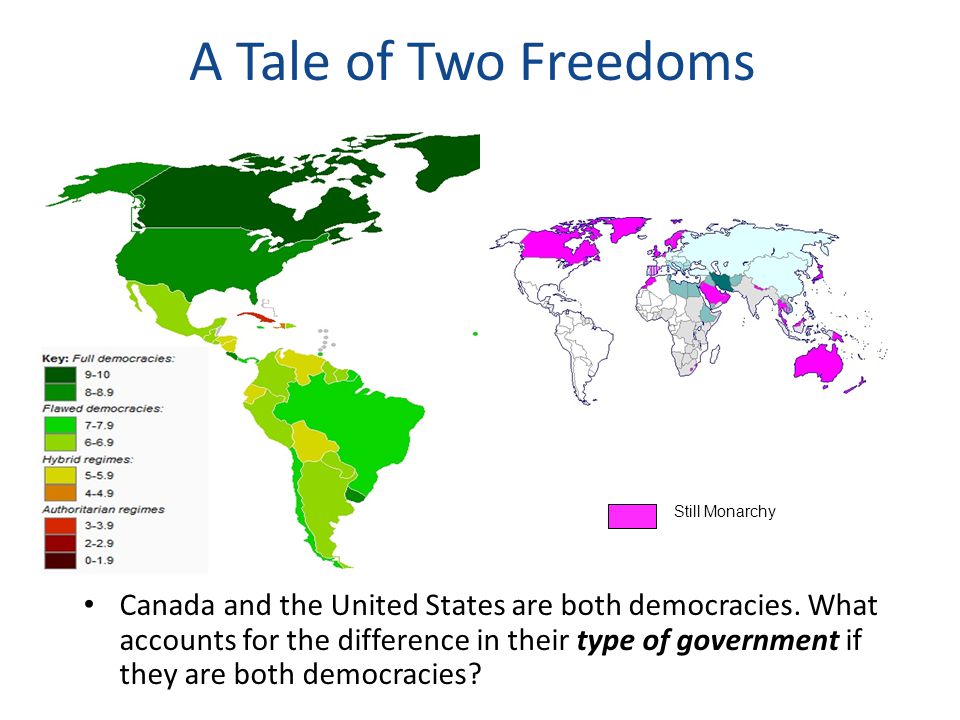 A Tale of Two Freedoms Still Monarchy.