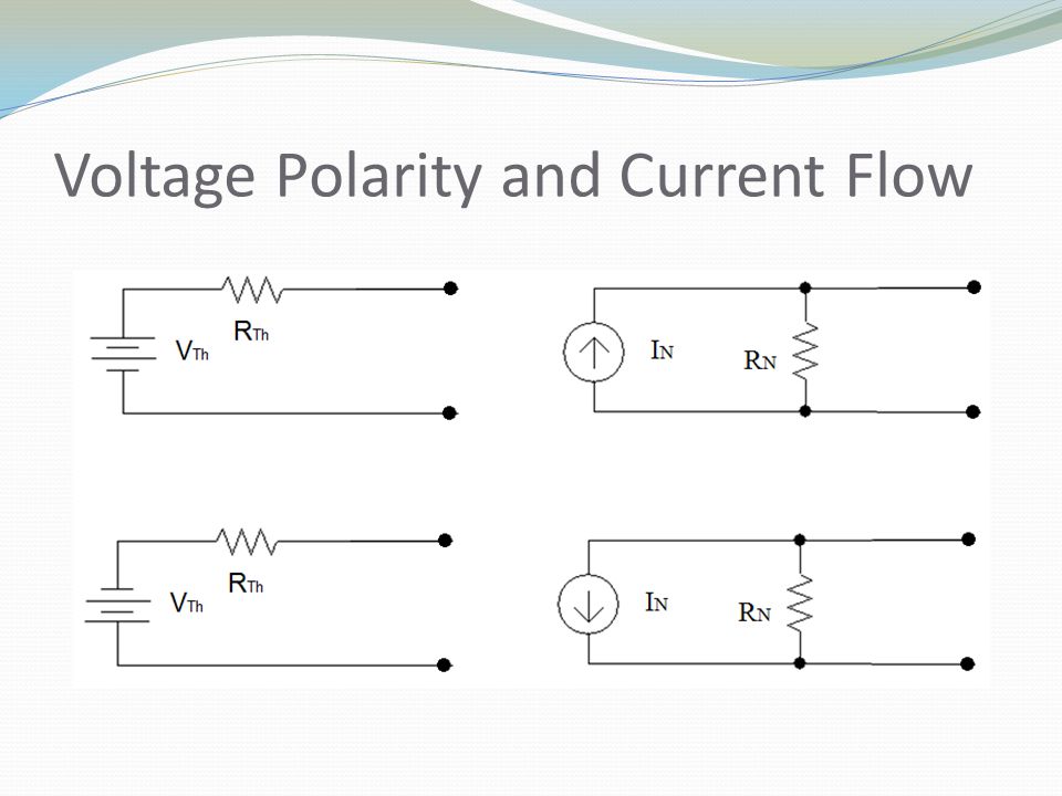 Voltage Polarity and Current Flow