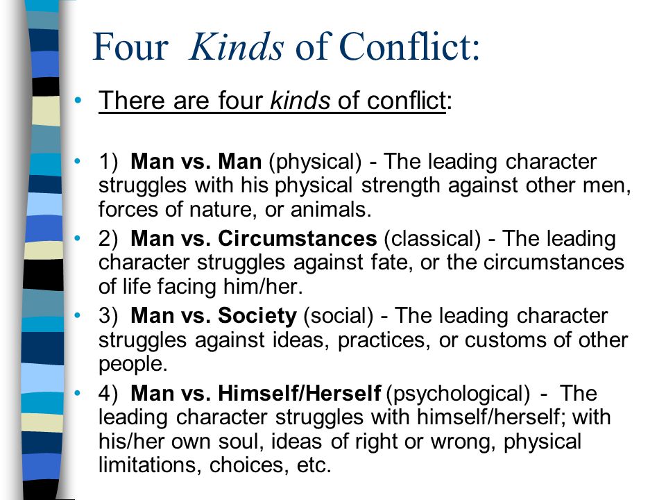Four Kinds of Conflict: