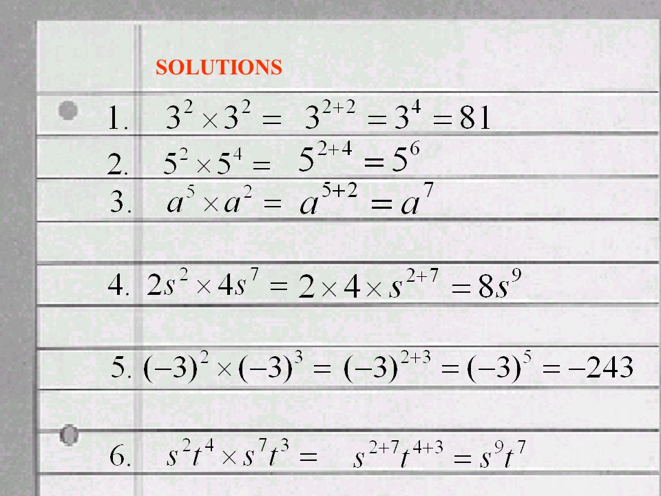 SOLUTIONS