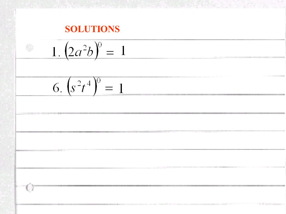 SOLUTIONS