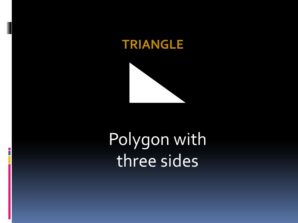 Polygon with three sides