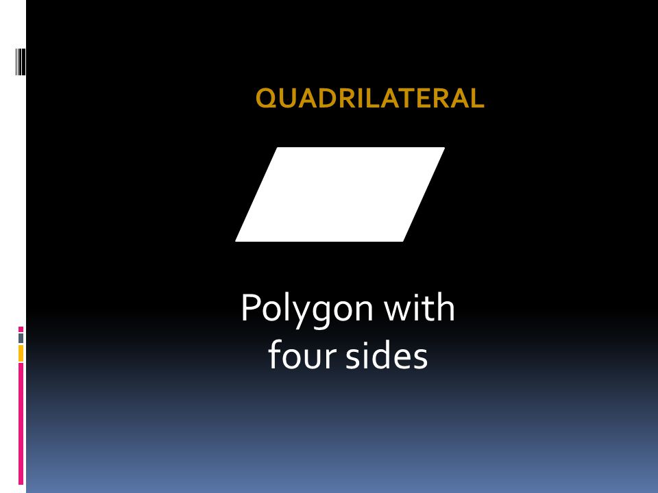 Polygon with four sides