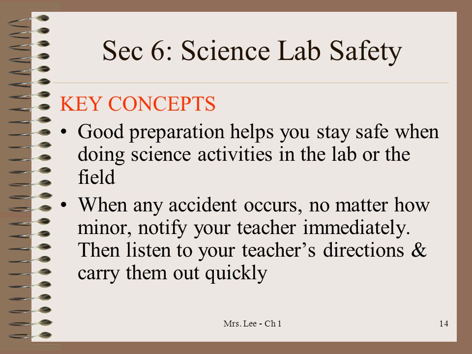 Sec 6: Science Lab Safety