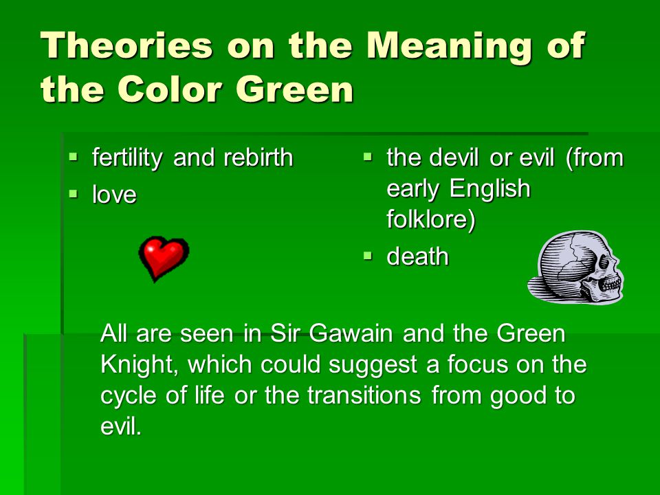Theories on the Meaning of the Color Green