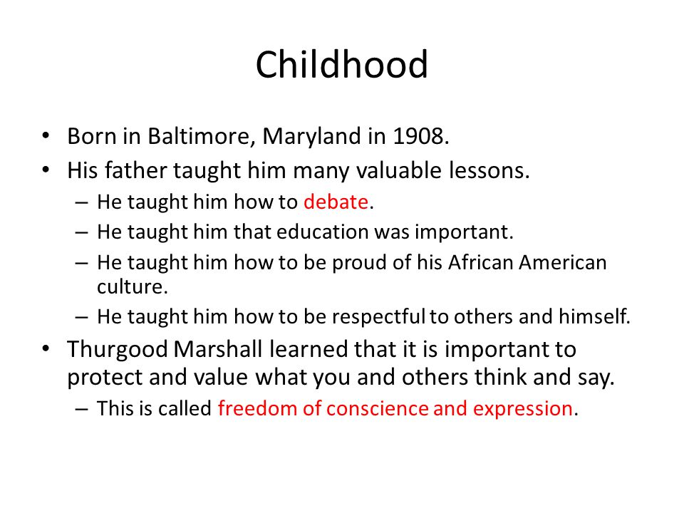 Childhood Born in Baltimore, Maryland in 1908.