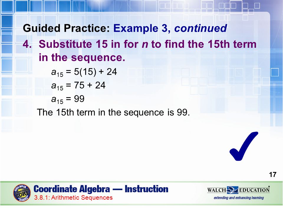 ✔ Guided Practice: Example 3, continued