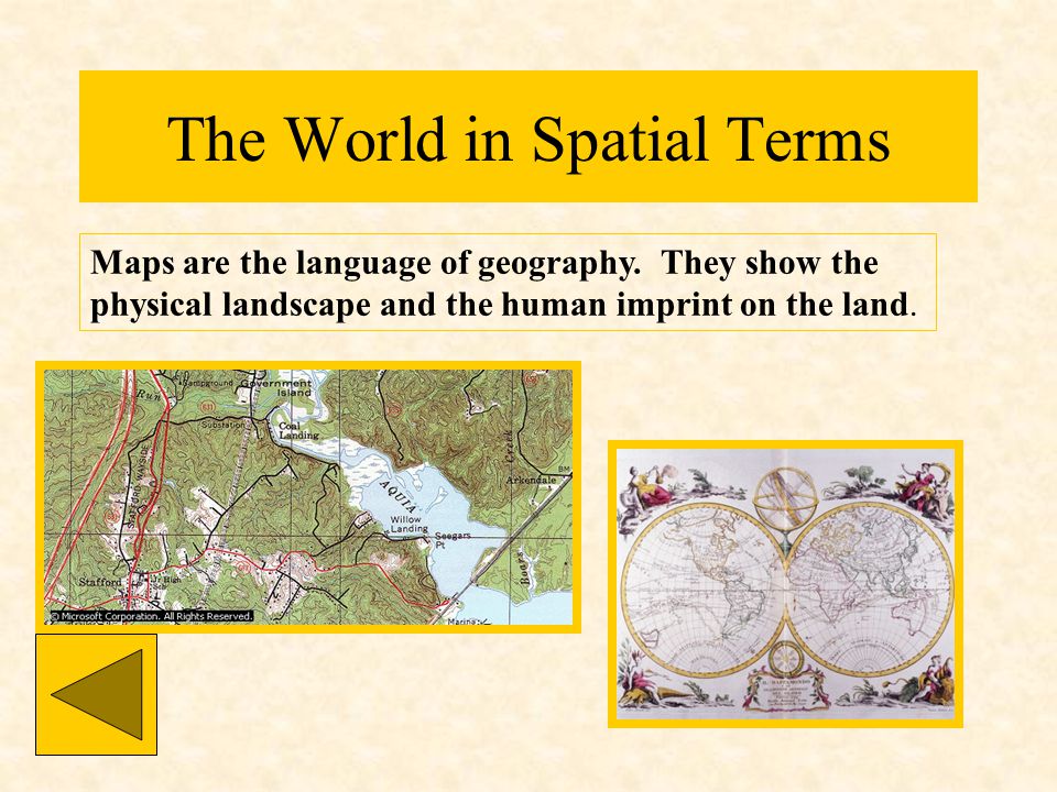 The World in Spatial Terms