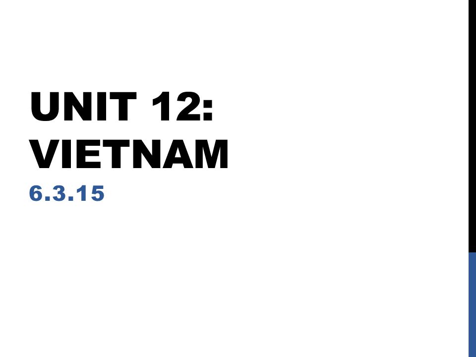 Unit 12 Vietnam Ppt Video Online Download