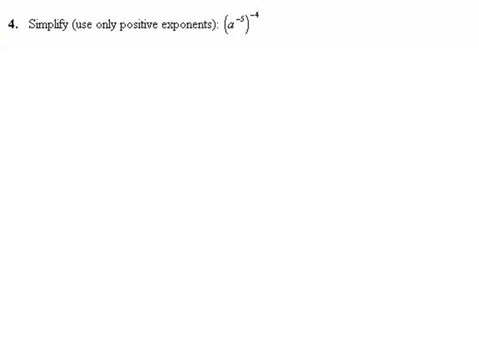 Apply the power of a power property to a monomial algebraic expression