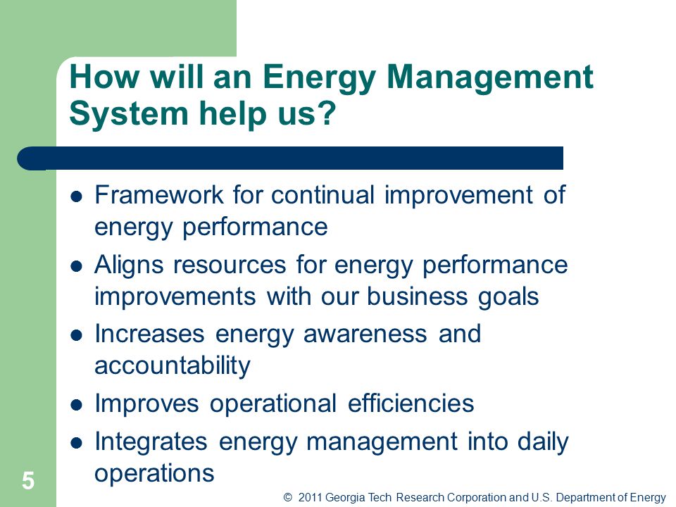 How will an Energy Management System help us