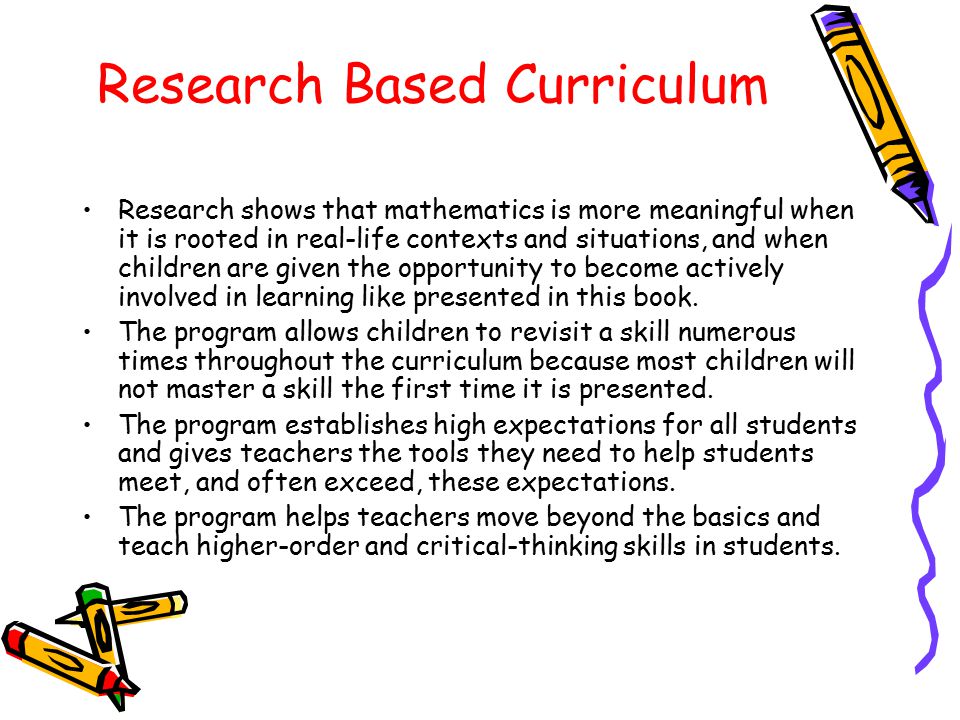 Research Based Curriculum