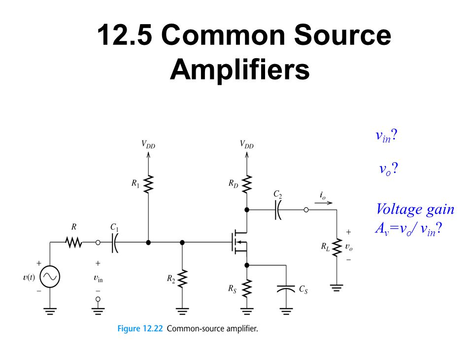 12 5 Common Source Amplifiers Ppt Video Online Download