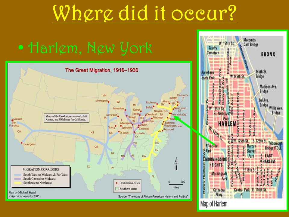 Where did it occur Harlem, New York