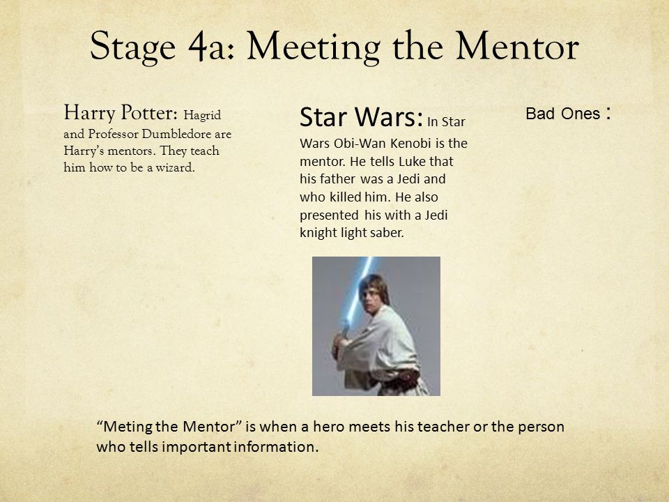 Stage 4a: Meeting the Mentor