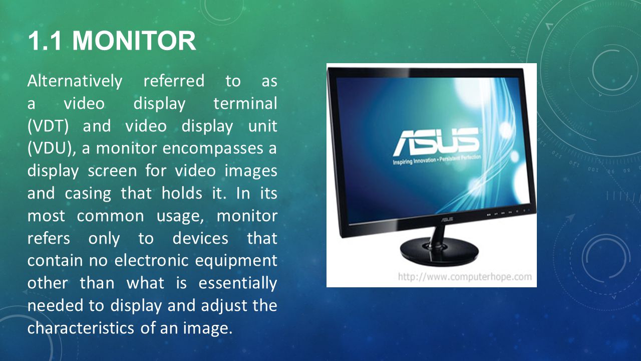 1.1 monitor