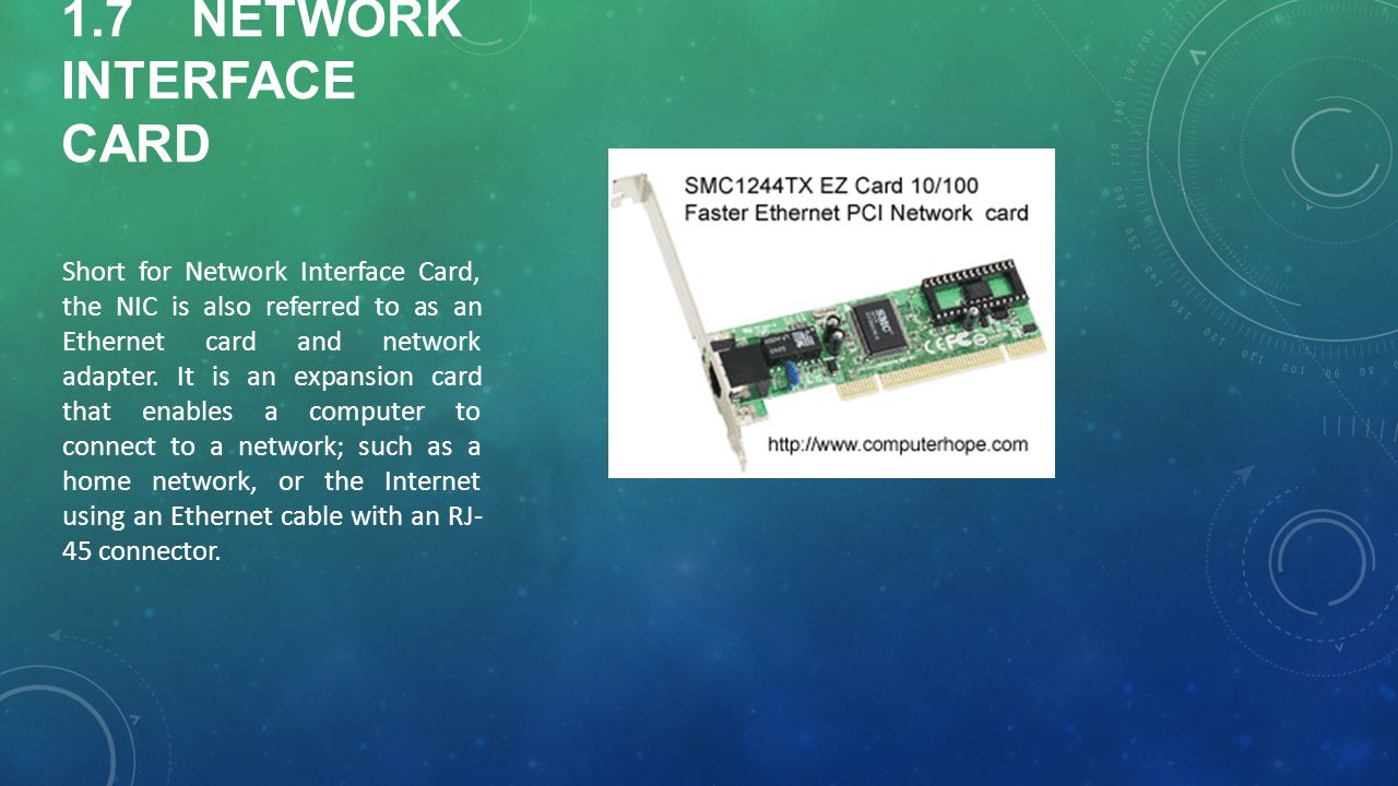 1.7 network interface card