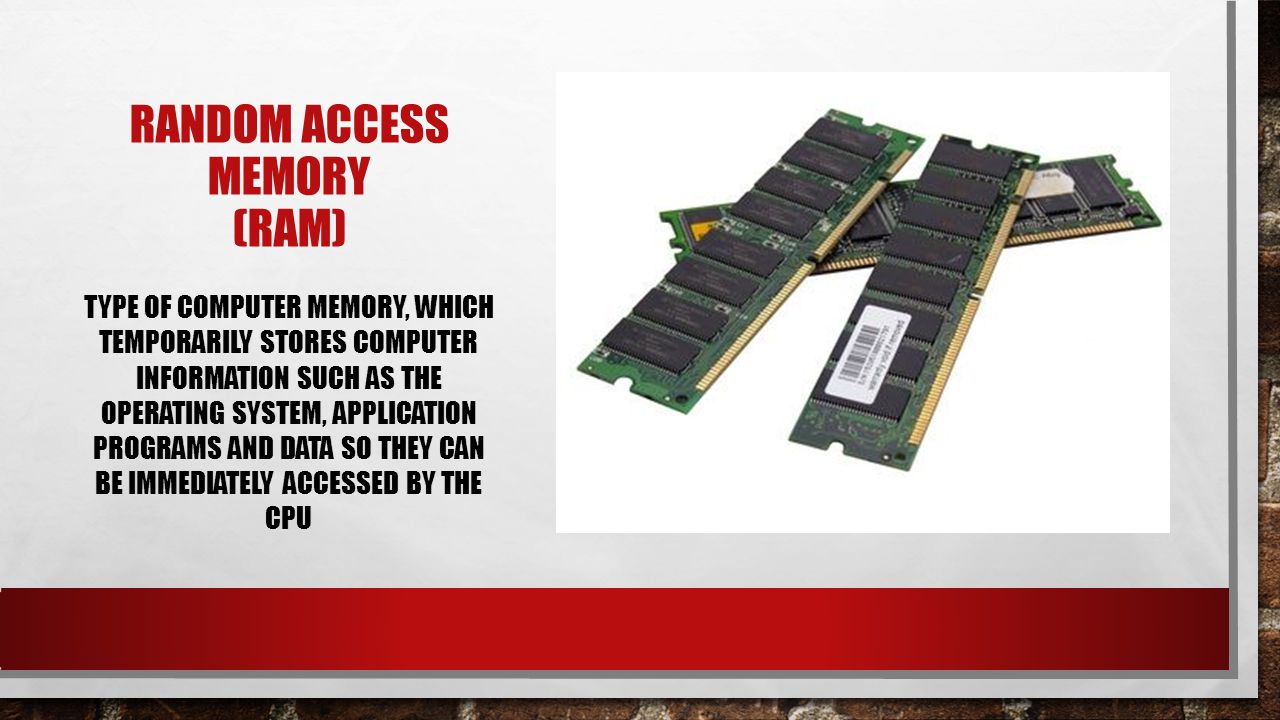 Random access memory (RAM)