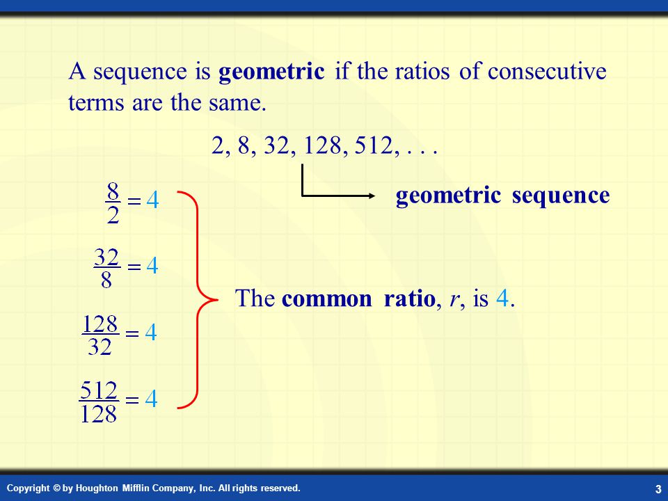 Definition of Geometric Sequence