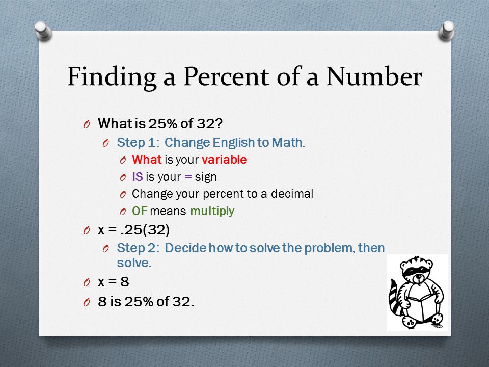 Finding a Percent of a Number