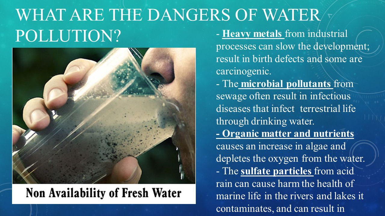 What are the dangers of water pollution