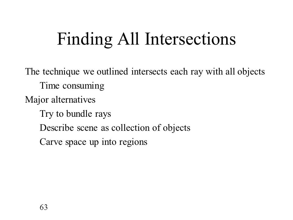 Finding All Intersections