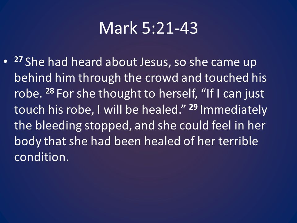 Mark 5:21-43